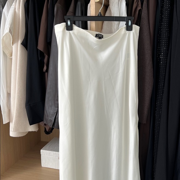 J. Crew Gwyneth slip skirt white Size L - Picture 3 of 7